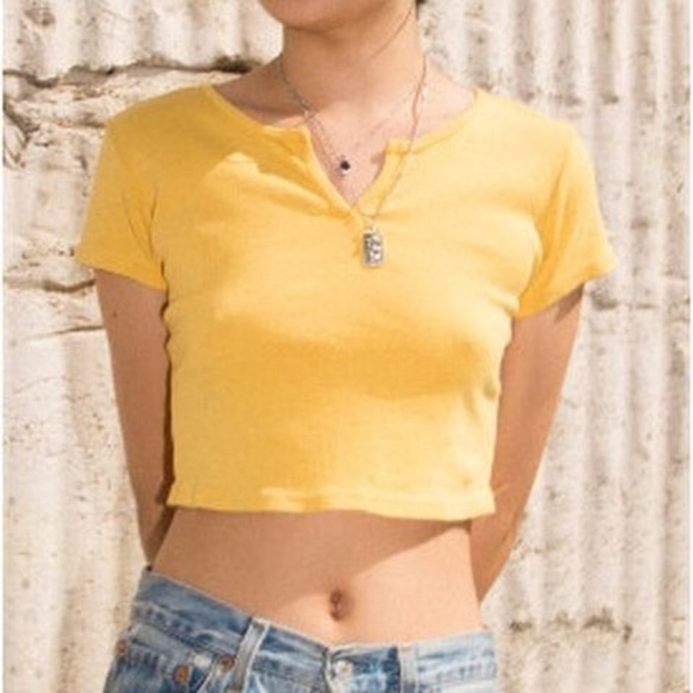 Rare yellow ashlyn Brandy Melville top